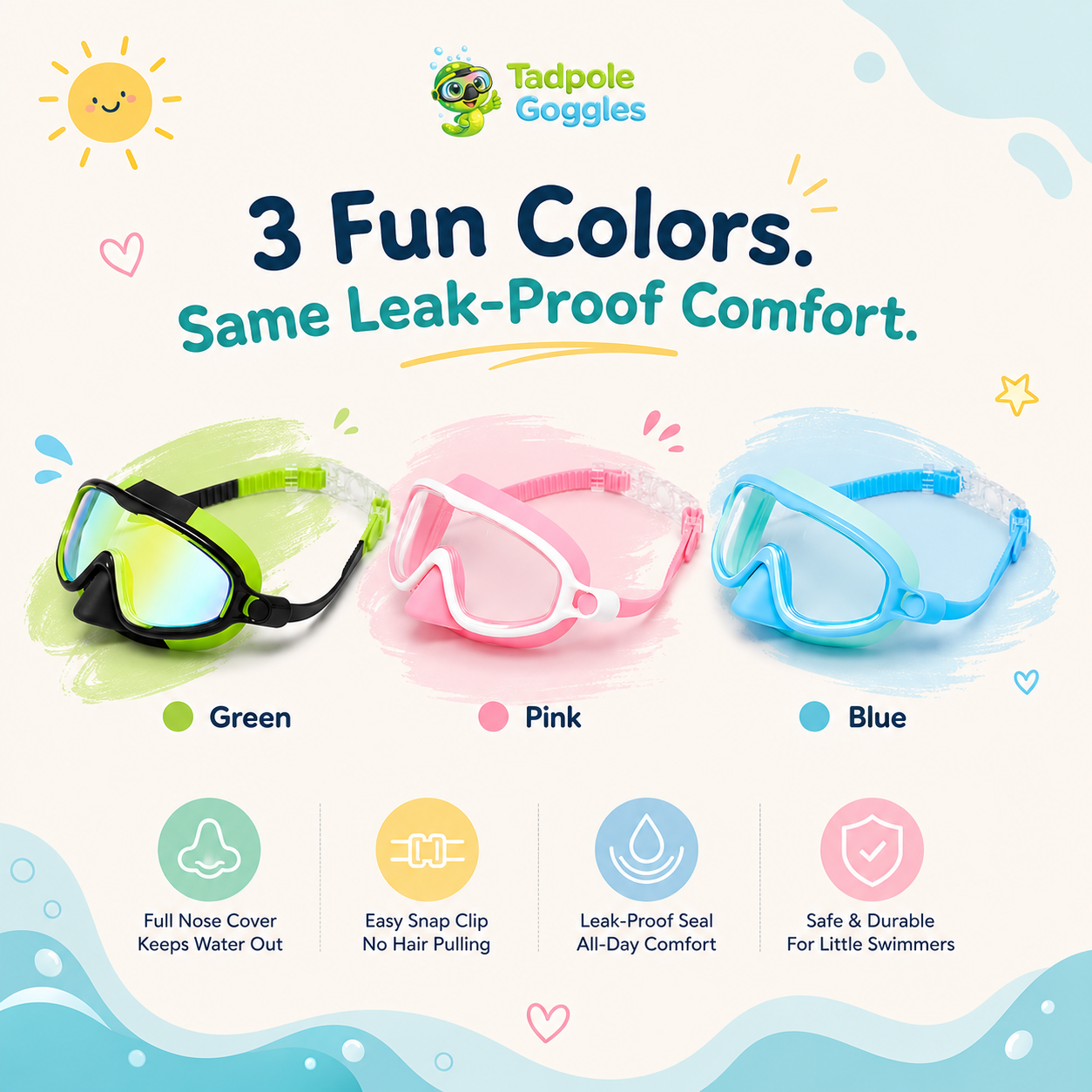 Tadpole Snap-On Goggles